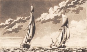Suite de barcos. 2 yates de J.F. Clemens