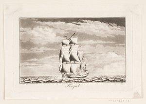 Suite de barcos. Fragata de J.F. Clemens