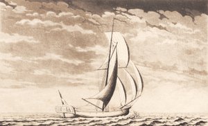 Suite de barcos. Caza real de J.F. Clemens