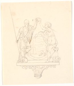 El silencio y la lealtad coronan el escudo de Schleswig de J.F. Clemens