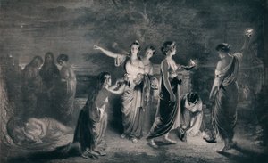 Las vírgenes prudentes y necias, c1900, 1911 de JG Lander