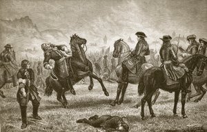 Guillermo III en el sitio de Namur, grabado por Butterworth y Heath de J.M.L. Ralston