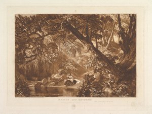 Esaco y Hesperie, Véase Ovidio Metamorfosis, Libro XI Liber Studiorum, parte X de Joseph Mallord William Turner
