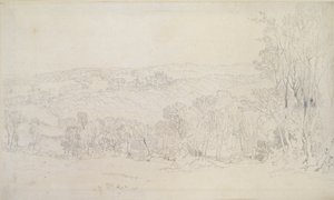 Vista distante del parque del castillo de Lowther, 1809 de Joseph Mallord William Turner
