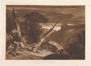 De la Reina de las Hadas de Spenser, Liber Studiorum, parte VII, placa 36 de Joseph Mallord William Turner