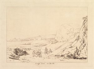 Torres Martello cerca de Bexhill, Sussex Liber Studiorum, parte VII, placa 34, 1811 de Joseph Mallord William Turner