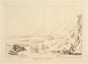 Torres Martello cerca de Bexhill, Sussex, Liber Studiorum, parte VII, placa 34, 1811 de Joseph Mallord William Turner