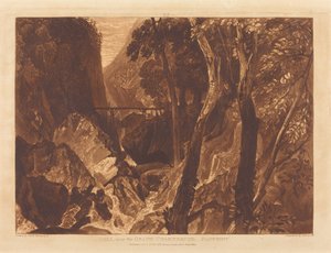 Molino cerca de la Gran Cartuja, publicado en 1816 de Joseph Mallord William Turner
