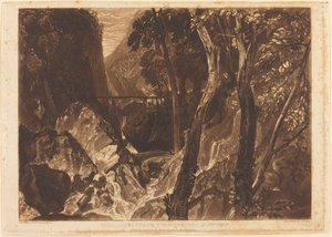 Molino cerca de la Gran Cartuja, publicado en 1816 de Joseph Mallord William Turner