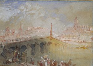 El puente en Blois: despejando la niebla, 1826-1830 de Joseph Mallord William Turner