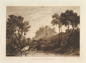 El Castillo sobre los Prados Liber Studiorum, parte II, placa 8 de Joseph Mallord William Turner