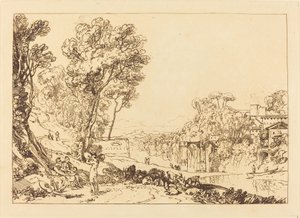 La mujer y el tamborín, publicado 1807 de Joseph Mallord William Turner