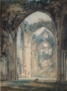 Transepto de la Abadía de Tintern, Monmouthshire, c. 1794 de Joseph Mallord William Turner