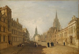 Vista de la High Street, Oxford, 1809-1810 de Joseph Mallord William Turner