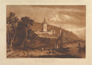 Ciudad de Thun, Suiza Liber Studiorum, parte XII, placa 59, 1 de enero de 1816 de Joseph Mallord William Turner