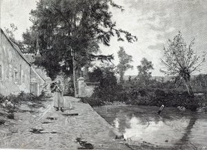 Después de la lluvia, de Leisure Hour, 1888 de J.M. Barnsley