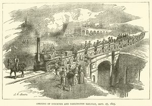Apertura del Ferrocarril de Stockton y Darlington, 27 de septiembre de 1825