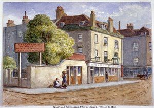 Vieja Cabra y Compases Inn, Marylebone Road, Londres, 1868 de JT Wilson