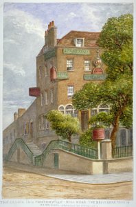 La posada Crown, Pentonville Hill, Islington, Londres, c. 1865 de JT Wilson