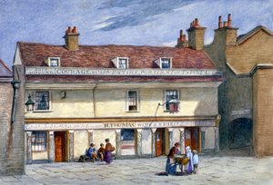 El barco encallado, Wolseley Street, Bermondsey, Londres, c. 1875 de JT Wilson