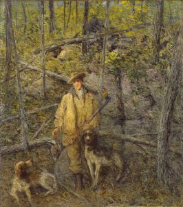 Cazadores y perros de J. Alden Weir