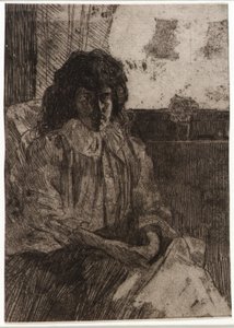 Boceto junto a la ventana nº 2 de J. Alden Weir
