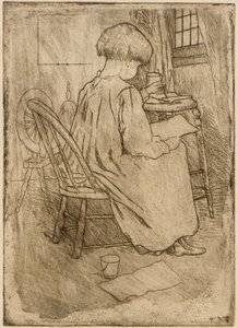 El pequeño artista de J. Alden Weir