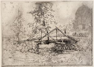El puente de madera de J. Alden Weir