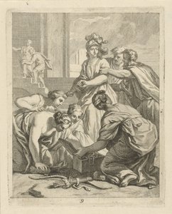 Aquiles y las hijas de Lycomedes Escenas de la vida de Aquiles (título de la serie) Vitam et mortem achilli (título de la serie)