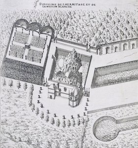 El Hermitage y la Maison Blanc en el Chateau de Gaillon, de 