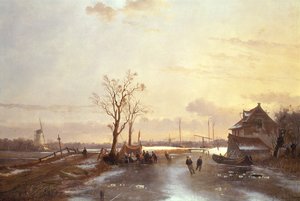 Escena de invierno, 1853