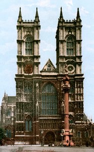 Abadía de Westminster, Londres, principios del siglo XX