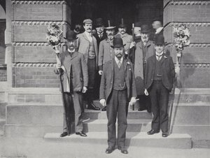 Hocktide en Hungerford, Alguacil y Hombres Tutti de J. Benjamin Stone