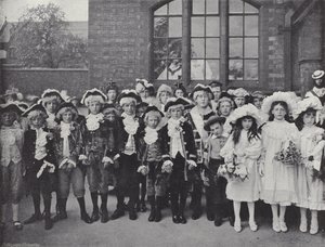 Festival del Primero de Mayo en Knutsford, los niños