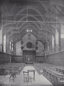 Lanzamiento de Panqueques en la Escuela de Westminster, el Gran Salón de J. Benjamin Stone