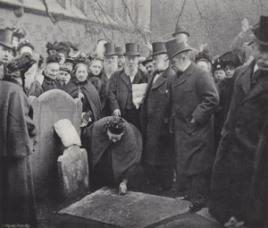 Recogiendo monedas en Smithfield de J. Benjamin Stone
