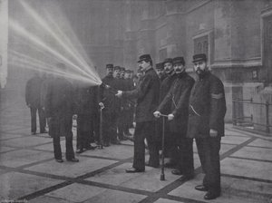 La brigada de bomberos nocturna de J. Benjamin Stone