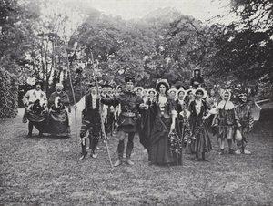 El Espectáculo de Sherborne, Bailarines Morris en el Bosque de J. Benjamin Stone