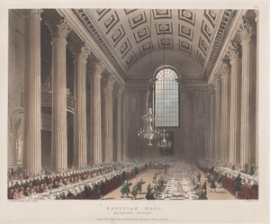 Salón Egipcio, Mansion House, 1 de enero de 1809 de J. Bluck