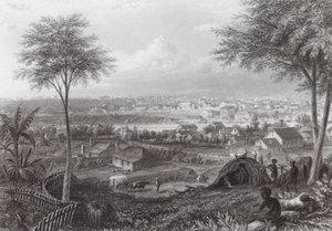 Australia Brisbane (grabado) de J. C. Armytage