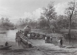 Australia: The Punt, Echuca (grabado)