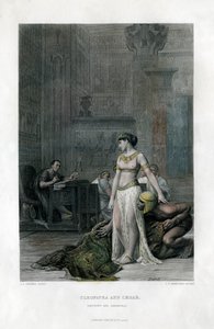 Cleopatra y César Antonio y Cleopatra, siglo XIX de J. C. Armytage