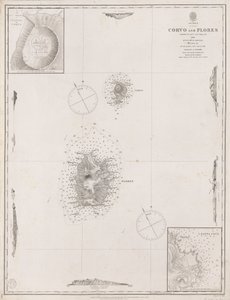 Azores Corvo y Flores. Surveyed by Capt. A.T.E Vidal R.N 1844.