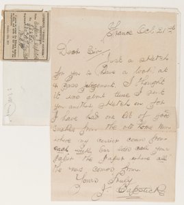 Carta al editor del Liverpool Weekly Courier, 21 de octubre de 1917 de J. Capstick