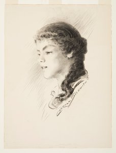 Retrato, posiblemente Elizabeth Vail de J. Carroll Beckwith