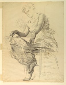 El código Morse, estudio para el edificio de Manufacturas y Artes Liberales, Exposición Mundial Colombina, Chicago, IL de J. Carroll Beckwith
