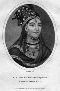 Una princesa china de la raza Manchú Tártara, 1801 de J. Chapman