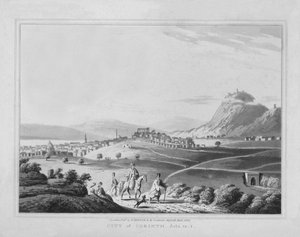 Ciudad de Corinto. Hechos. 18.1, 1830 de J. Clarke