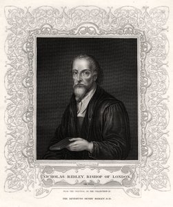 Nicholas Ridley, Obispo de Londres, siglo XIX de J. Cochran