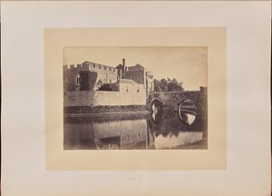 Puente a la entrada de la isla principal, portería y cuarto de guardia de los soldados rasos de J. Cruttenden